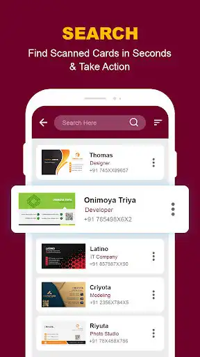 Play Business Card Scanner  Reader as an online game Business Card Scanner  Reader with UptoPlay