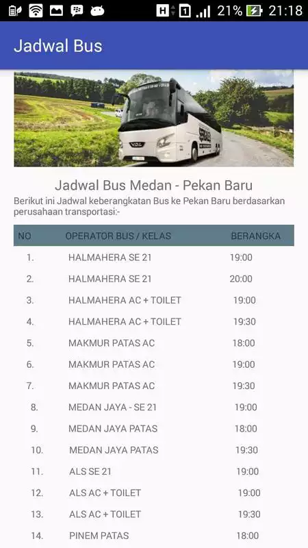 Play Bus Medan - Pekanbaru