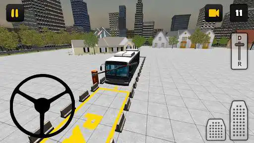 Play Bus Parking Simulator 3D as an online game Bus Parking Simulator 3D with UptoPlay