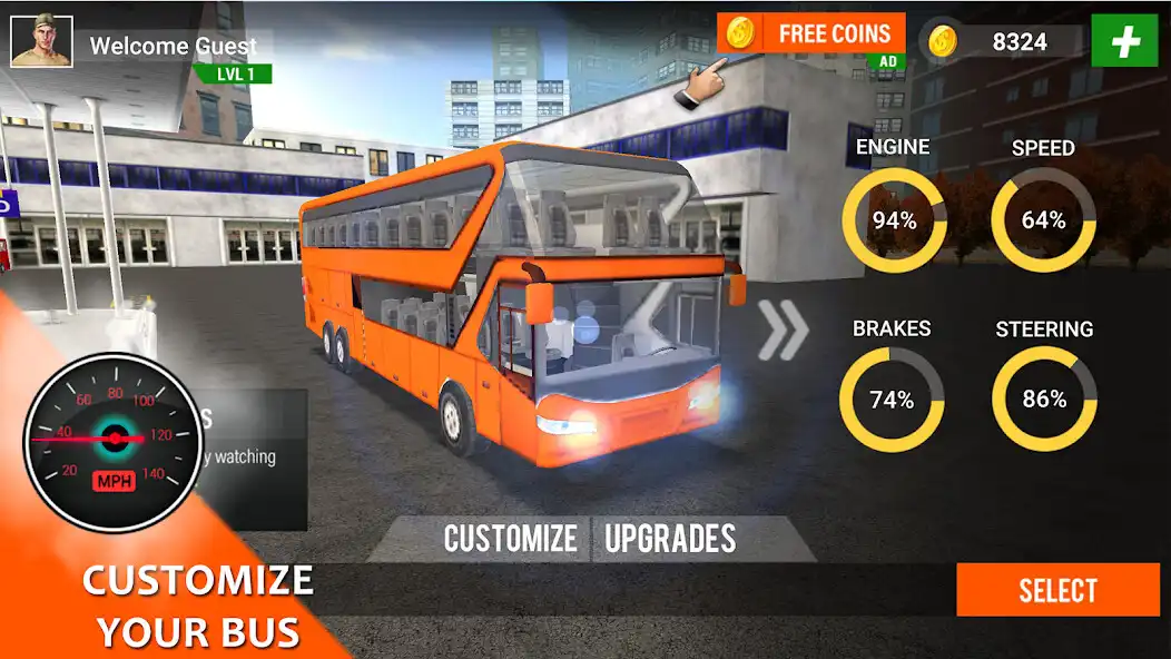 Play Bus Simulator 2023 : Transport as an online game Bus Simulator 2023 : Transport with UptoPlay