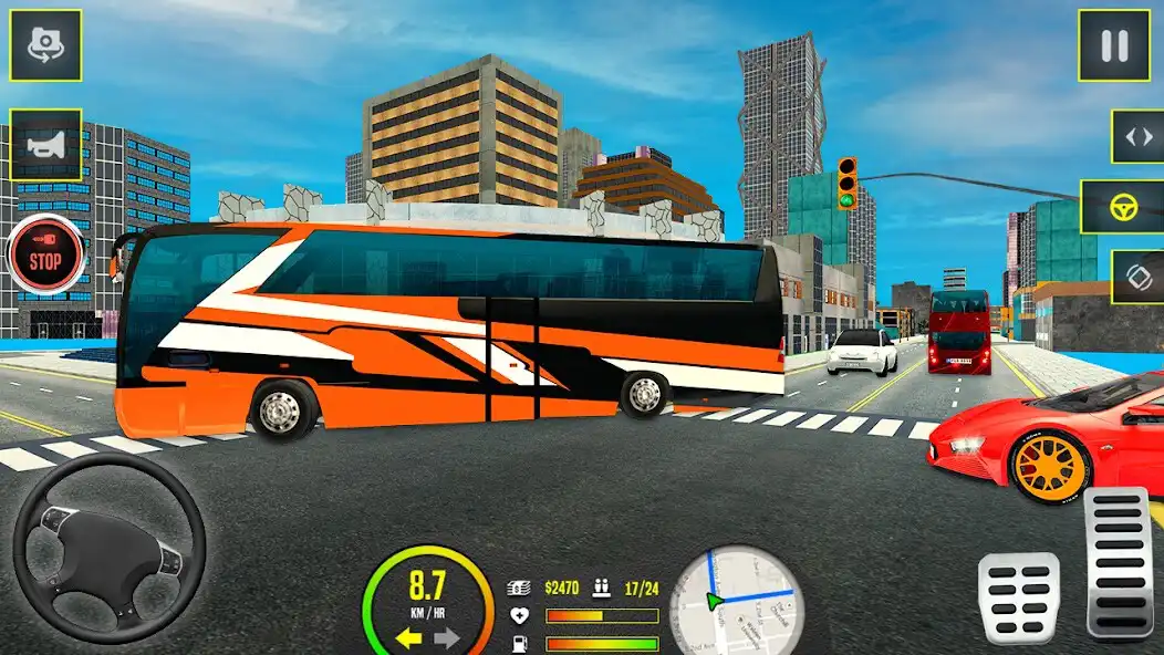 Play Bus Simulator 3D - Bus Game as an online game Bus Simulator 3D - Bus Game with UptoPlay