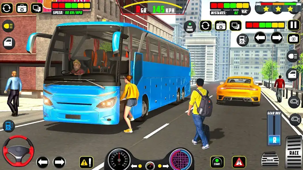 Play Bus Simulator 3D Bus Wala Game as an online game Bus Simulator 3D Bus Wala Game with UptoPlay