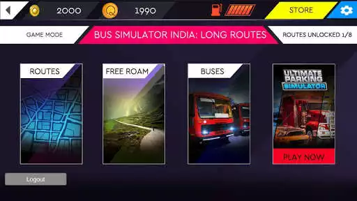 Play Bus Simulator India: Long routes as an online game Bus Simulator India: Long routes with UptoPlay