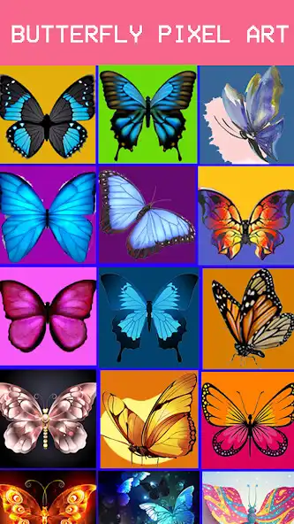 Play Butterflies Pixel Coloring Art  and enjoy Butterflies Pixel Coloring Art with UptoPlay