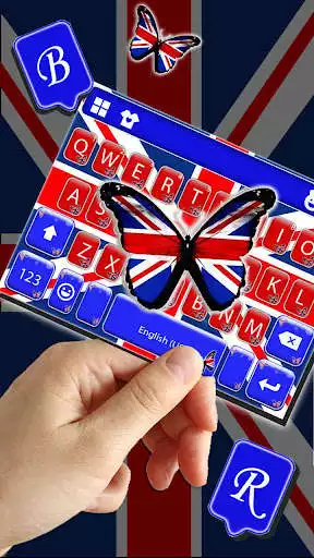 Play Butterfly British Flag Keyboard Theme as an online game Butterfly British Flag Keyboard Theme with UptoPlay