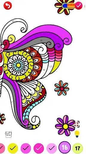 Play Butterfly Color by Number - Insects Drawing Art as an online game Butterfly Color by Number - Insects Drawing Art with UptoPlay