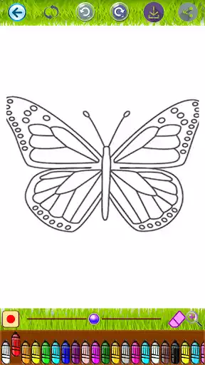 Play Butterfly Coloring Book as an online game Butterfly Coloring Book with UptoPlay