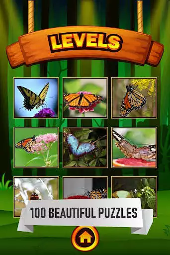 Play Butterfly jigsaw puzzle as an online game Butterfly jigsaw puzzle with UptoPlay