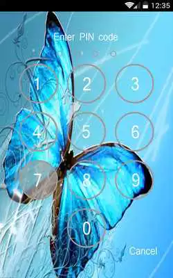 Play Butterfly lock screen cool