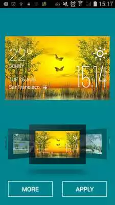 Play Butterfly weather widget/clock