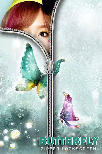 Play Butterfly Zipper Lock Screen as an online game Butterfly Zipper Lock Screen with UptoPlay