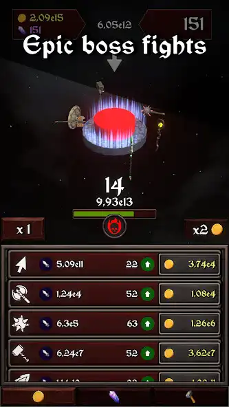 Play Button Clicker Heroes as an online game Button Clicker Heroes with UptoPlay