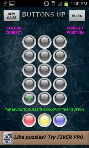 Play Buttons Up as an online game Buttons Up with UptoPlay