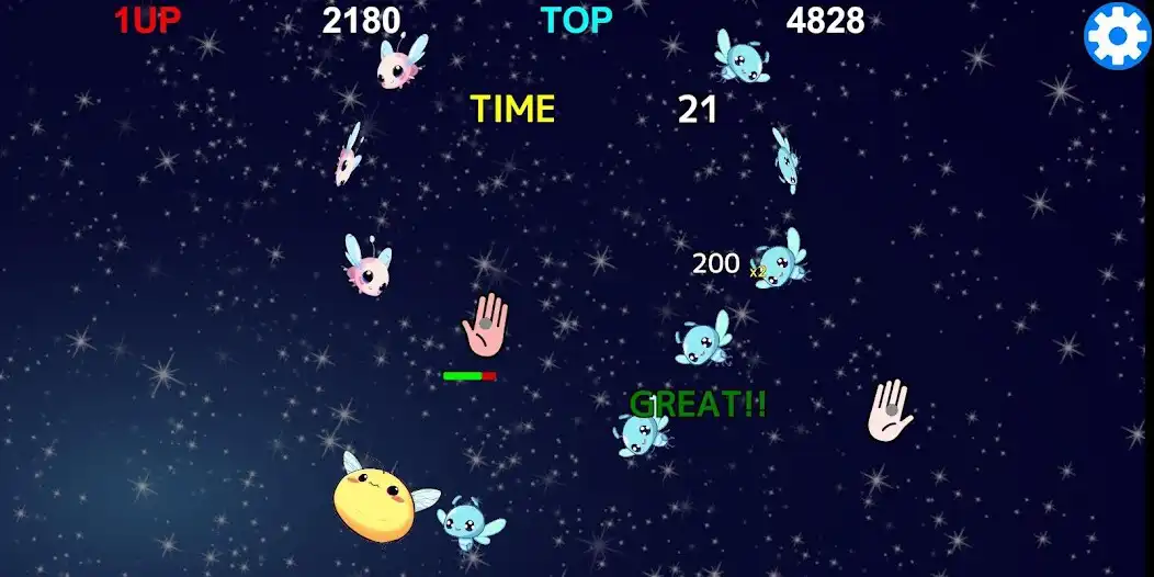 Play Buzz Busters - Flick for fun! as an online game Buzz Busters - Flick for fun! with UptoPlay