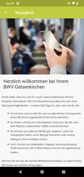 Play BWV-GE Mieter-App as an online game BWV-GE Mieter-App with UptoPlay