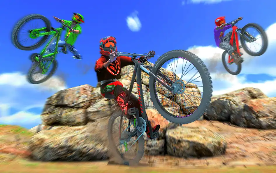Play BXM Offroad Cycle Stunt Race as an online game BXM Offroad Cycle Stunt Race with UptoPlay