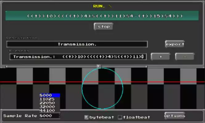 Play Bytebeat Machine Play Bytebeat Machine