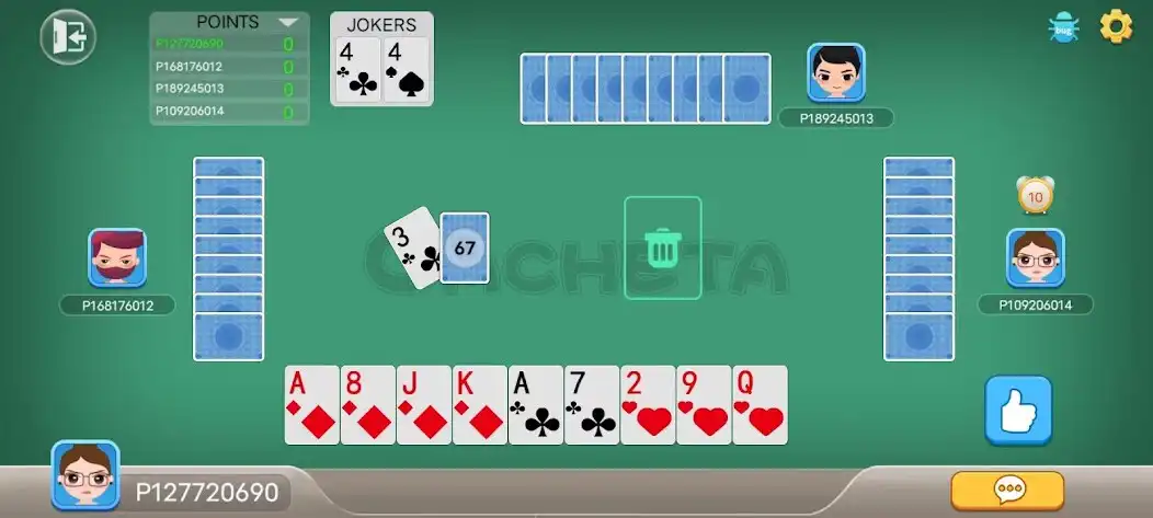 Play Cacheta as an online game Cacheta with UptoPlay