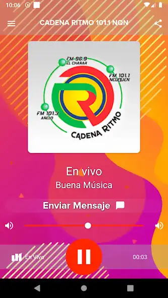 Play Cadena Ritmo 101.1 Nqn  and enjoy Cadena Ritmo 101.1 Nqn with UptoPlay