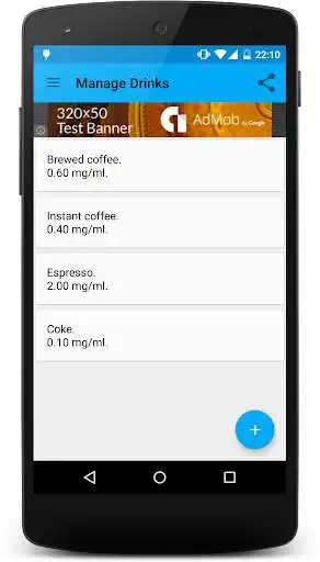 Play Caffeine Tracker as an online game Caffeine Tracker with UptoPlay