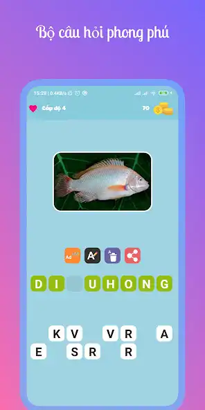 Play Ca gi - Fish Quiz as an online game Ca gi - Fish Quiz with UptoPlay