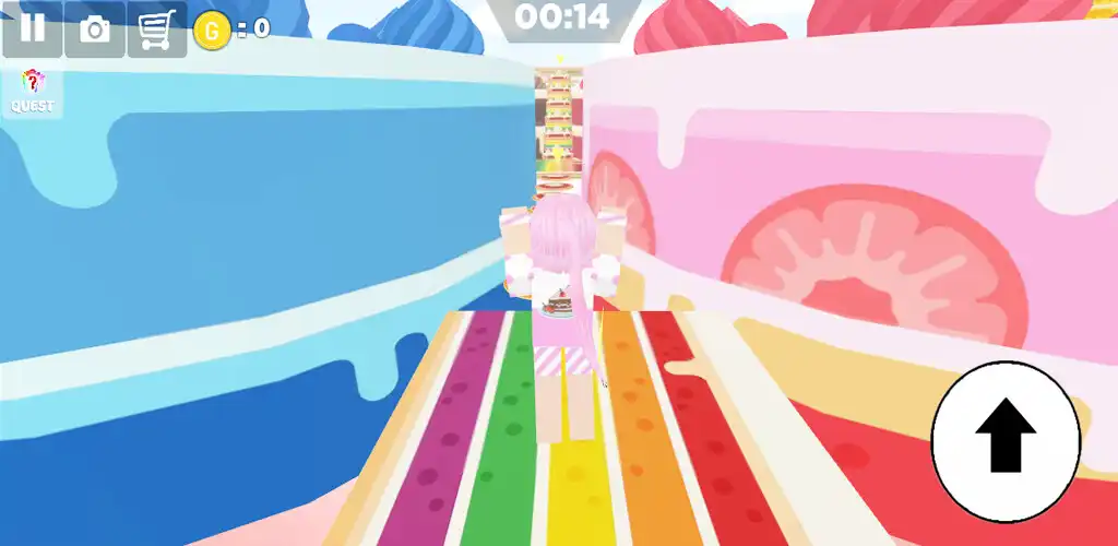 Play Cake and Sweet Girl Parkour  and enjoy Cake and Sweet Girl Parkour with UptoPlay