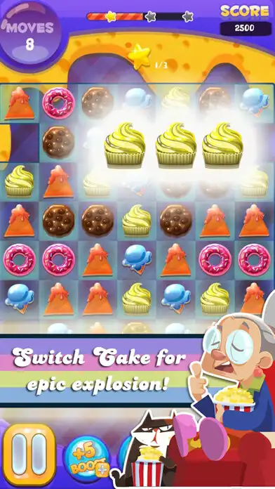 Play Cake Crush - Match 3 Game  and enjoy Cake Crush - Match 3 Game with UptoPlay