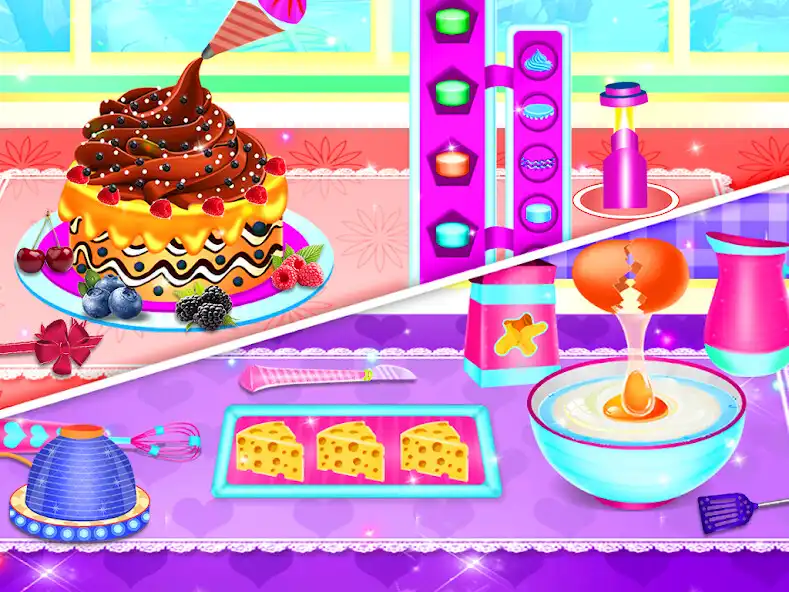 Play Cake Maker And Girls Cake Game as an online game Cake Maker And Girls Cake Game with UptoPlay