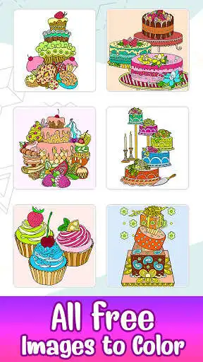 Play Cakes Color  by Number: Sweets Coloring Book Pages  and enjoy Cakes Color  by Number: Sweets Coloring Book Pages with UptoPlay