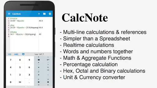 Play CalcNote Pro - Math Calculator  and enjoy CalcNote Pro - Math Calculator with UptoPlay