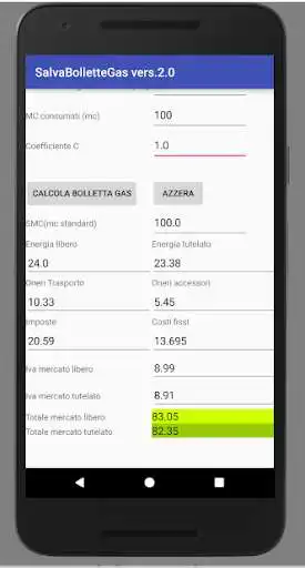 Play Calcola Bolletta Gas vers. 2.0 as an online game Calcola Bolletta Gas vers. 2.0 with UptoPlay