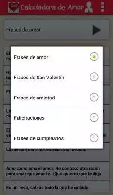 Play calculadora de amor