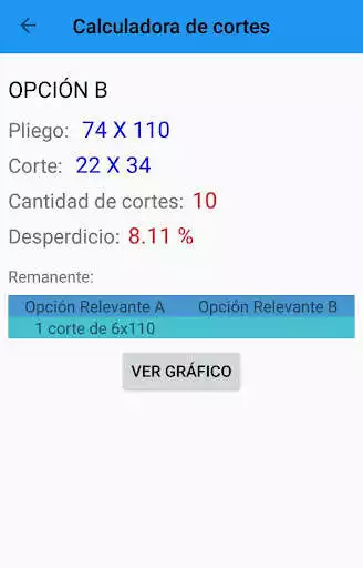 Play Calculadora de cortes