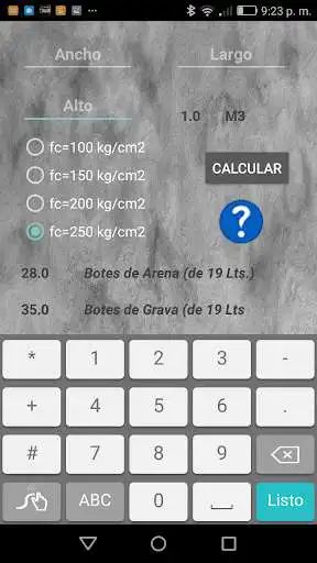 Play Calculadora de Materiales