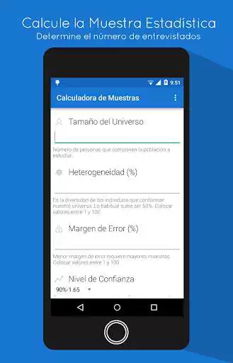 Play Calculadora de Muestras  and enjoy Calculadora de Muestras with UptoPlay