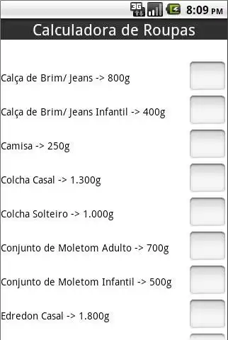 Play Calculadora de Roupas