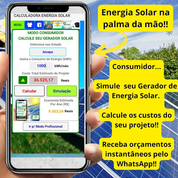 Play Calculadora Energia Solar  and enjoy Calculadora Energia Solar with UptoPlay