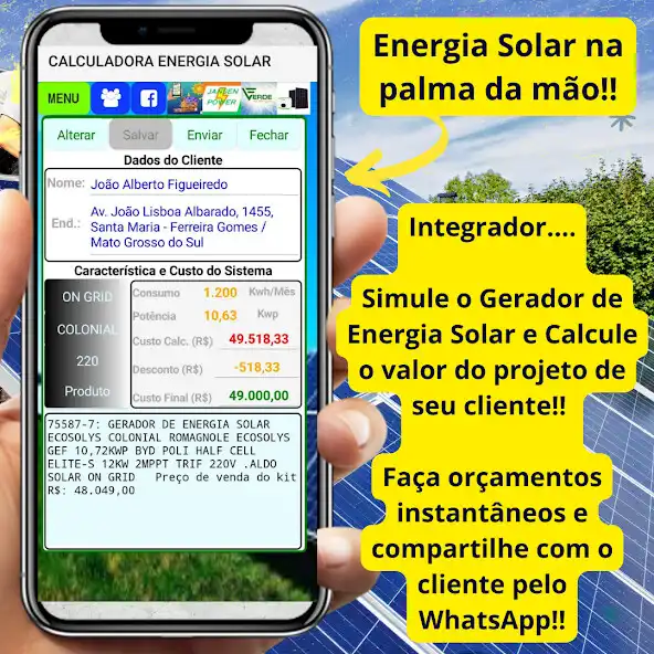 Play Calculadora Energia Solar as an online game Calculadora Energia Solar with UptoPlay