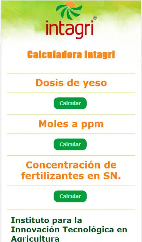 Play Calculadora Intagri