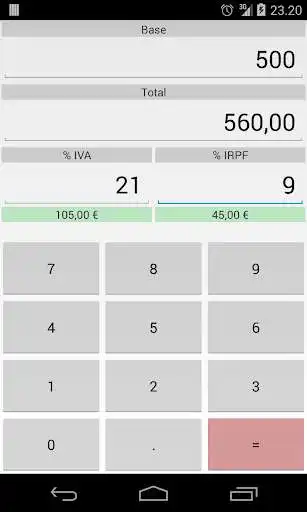 Play Calculadora IVA IRPF  and enjoy Calculadora IVA IRPF with UptoPlay