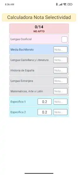 Play Calculadora Nota de Corte EvAU  and enjoy Calculadora Nota de Corte EvAU with UptoPlay
