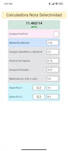 Play Calculadora Nota de Corte EvAU as an online game Calculadora Nota de Corte EvAU with UptoPlay