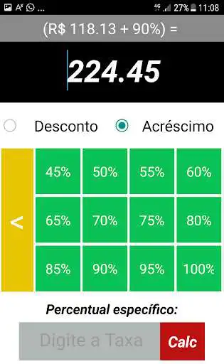 Play APK Calculadora Porcentagem  and enjoy Calculadora Porcentagem with UptoPlay hp.calcdesconto