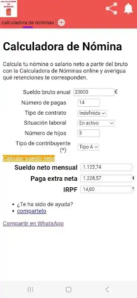 Play Calcular la nomina as an online game Calcular la nomina with UptoPlay
