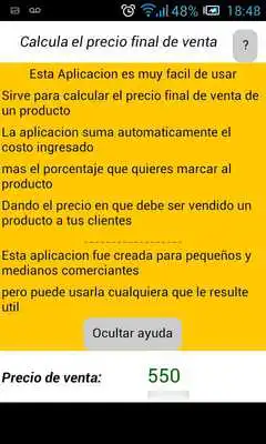 Play Calcular precio de venta