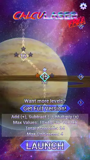 Play CalcuLASER FREE Math Game as an online game CalcuLASER FREE Math Game with UptoPlay