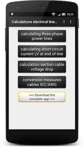 Play Calculate electrical line Lite  and enjoy Calculate electrical line Lite with UptoPlay
