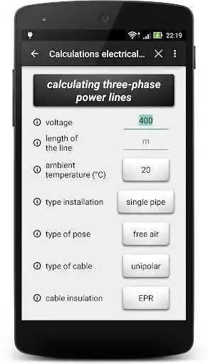 Play Calculate electrical line Lite as an online game Calculate electrical line Lite with UptoPlay