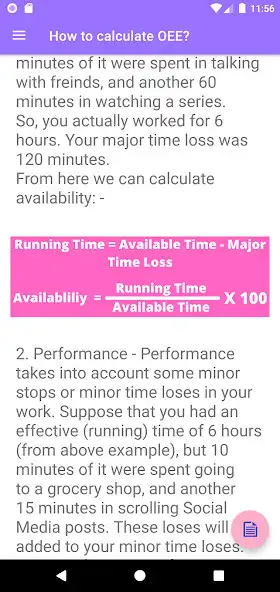 Play CalculateOEE as an online game CalculateOEE with UptoPlay