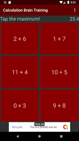 Play Calculation Brain Training as an online game Calculation Brain Training with UptoPlay